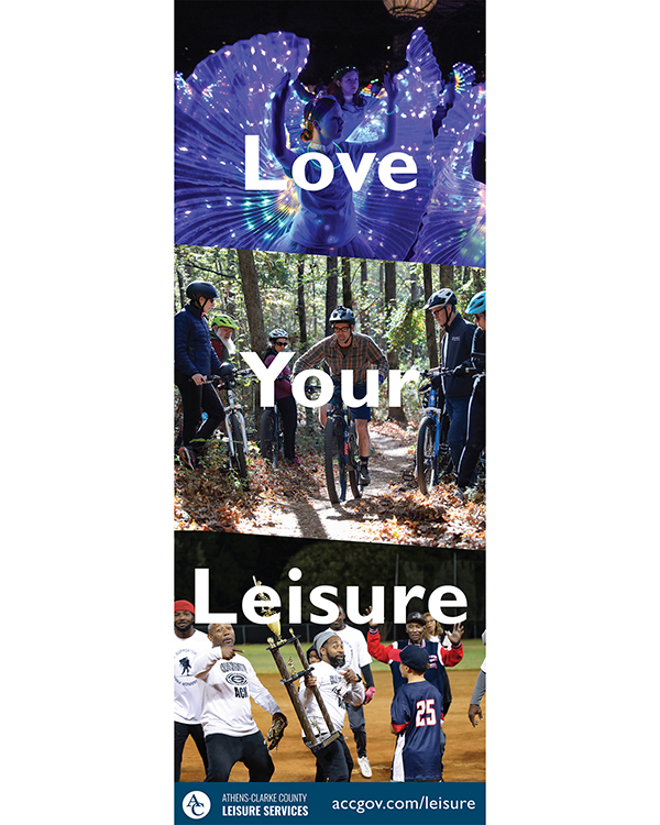 Love Your Leisure Flagpole ad